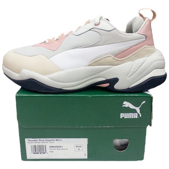 PUMA Thunder Rive Gauche Pink Gray Women's Size 8 - Picture 1 of 7